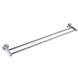 Linsol Lux S2 800mm Double Towel Rail - Chrome 