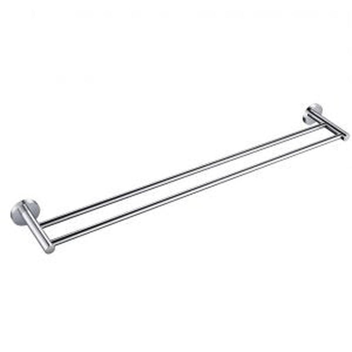 Linsol Lux S2 800mm Double Towel Rail - Chrome 