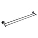 Linsol Lux S2 800mm Double Towel Rail - Matte Black 