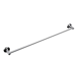 Linsol Lux S2 800mm Single Towel Rail - Brushed Nickel 