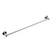 Linsol Lux S2 800mm Single Towel Rail - Brushed Nickel 
