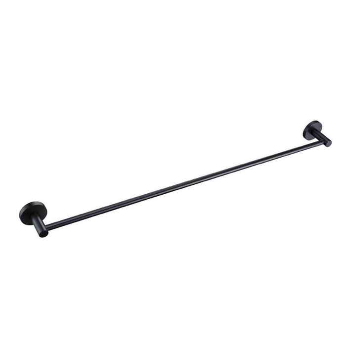 Linsol Lux S2 800mm Single Towel Rail - Matte Black 