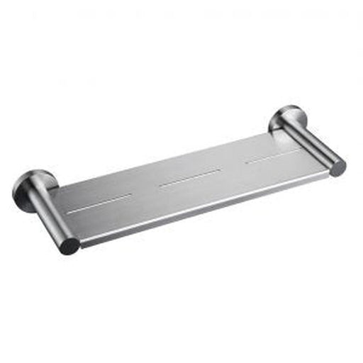 Linsol Lux S2 Metal Shower Shelf - Brushed Nickel 