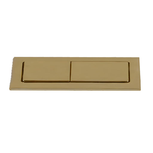 Linsol Marq Back to Wall Toilet Button & Hinge Cover Set - Brushed Brass 
