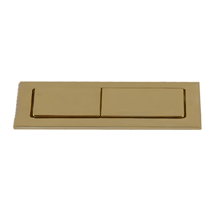 Linsol Marq Back to Wall Toilet Button & Hinge Cover Set - Brushed Brass 