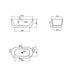 Linsol Nora 1500mm Freestanding Bath - Gloss White 