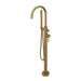 Linsol Nure Freestanding Bath Filler with Hand Shower - Brushed Brass 