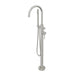 Linsol Nure Freestanding Bath Filler with Hand Shower - Brushed Nickel 