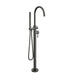 Linsol Nure Freestanding Bath Filler with Hand Shower - Gunmetal 