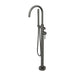 Linsol Nure Freestanding Bath Filler with Hand Shower - Gunmetal 