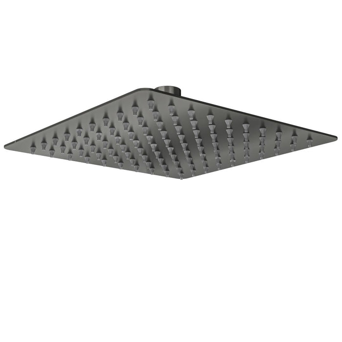 Linsol Ocean 200mm Square Shower Head - Gunmetal 