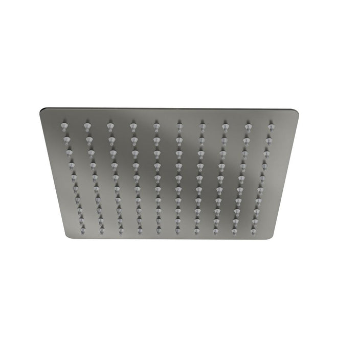 Linsol Ocean 200mm Square Shower Head - Gunmetal 