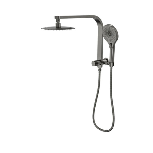 Linsol Oceanjet Short Shower Combination with 200mm Round Head - Gunmetal 