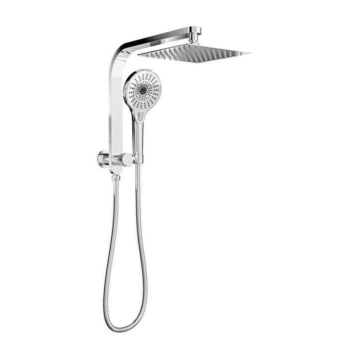 Linsol Oceanjet Short Shower Combination with 200mm Square Head - Chrome 