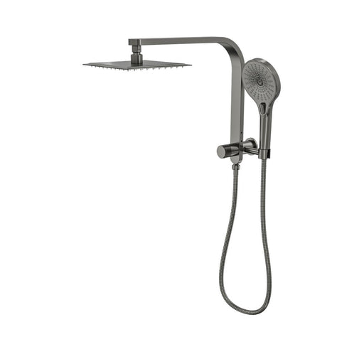 Linsol Oceanjet Short Shower Combination with 200mm Square Head - Gunmetal 