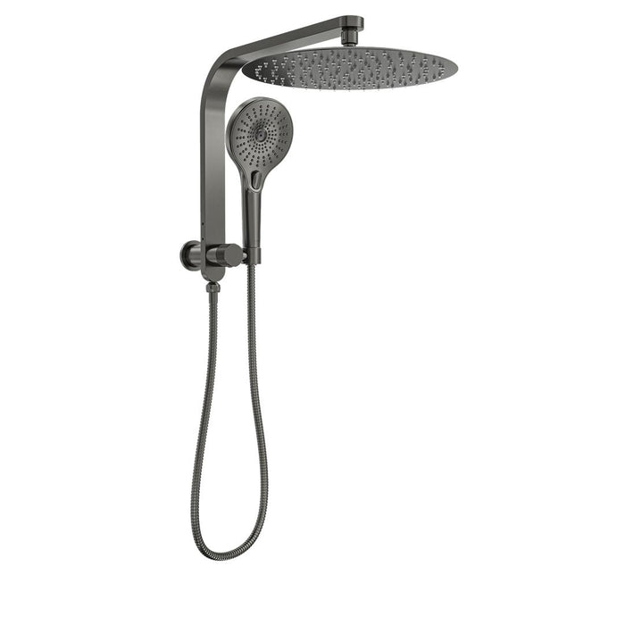 Linsol Oceanjet Short Shower Combination with 300mm Round Head - Gunmetal 