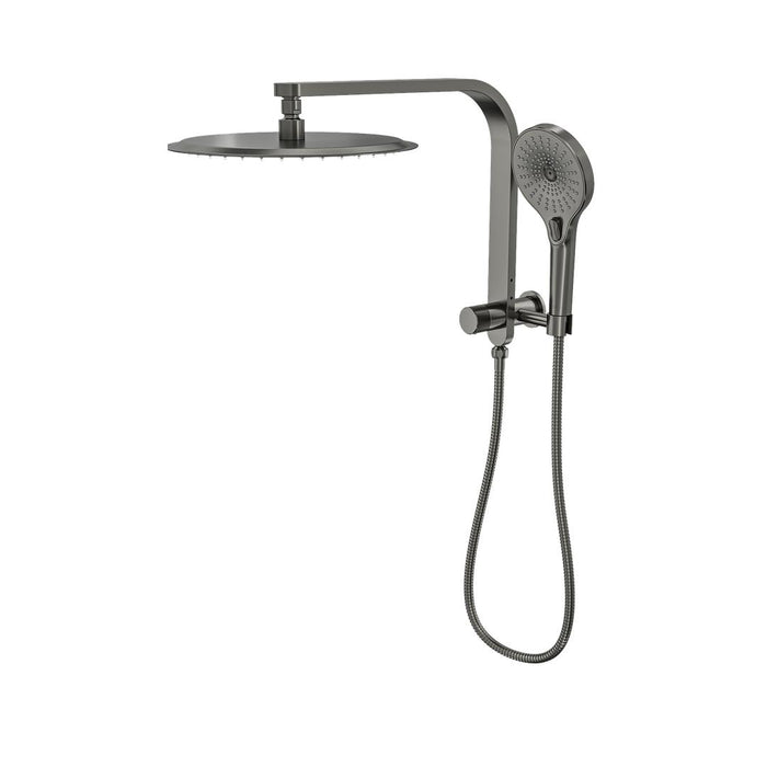 Linsol Oceanjet Short Shower Combination with 300mm Round Head - Gunmetal 
