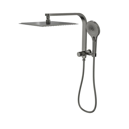 Linsol Oceanjet Short Shower Combination with 300mm Square Head - Gunmetal 