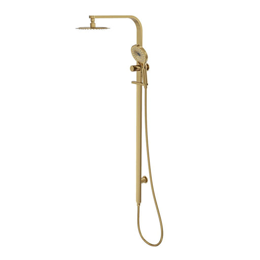 Linsol Oceanjet Shower Combination with 200mm Round Head - Brushed Brass 