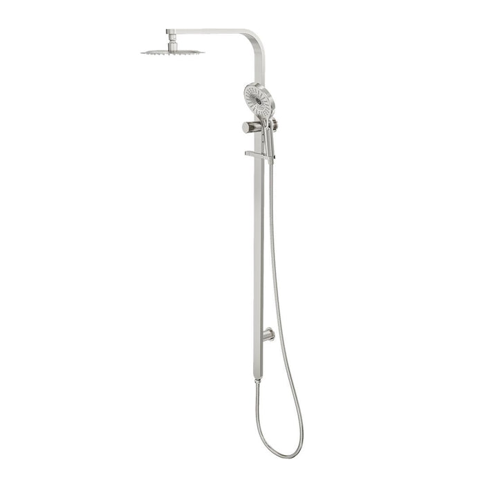 Linsol Oceanjet Shower Combination with 200mm Round Head - Brushed Nickel 