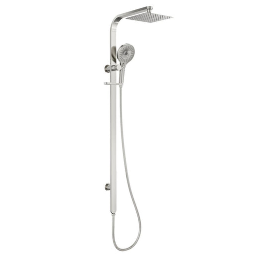 Linsol Oceanjet Shower Combination with 200mm Square Head - Brushed Nickel 
