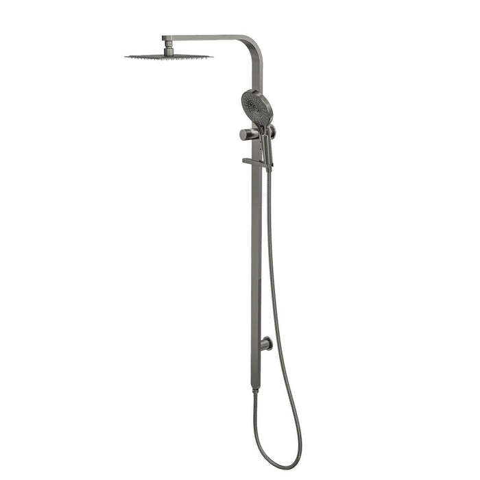 Linsol Oceanjet Shower Combination with 200mm Square Head - Gunmetal 