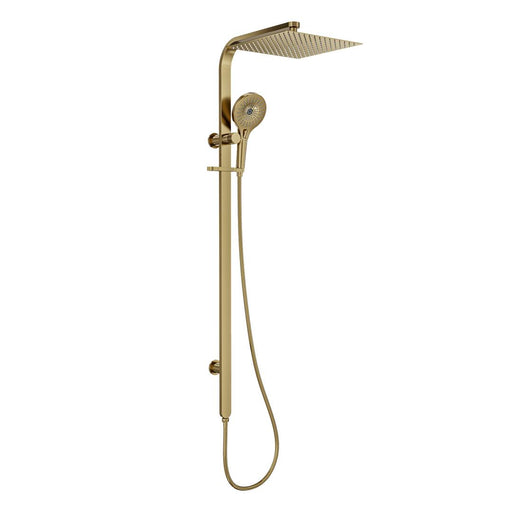 Linsol Oceanjet Shower Combination with 300mm Square Head - Brushed Brass 