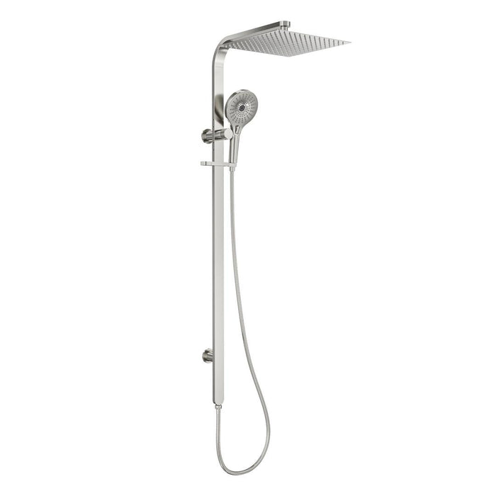 Linsol Oceanjet Shower Combination with 300mm Square Head - Brushed Nickel 