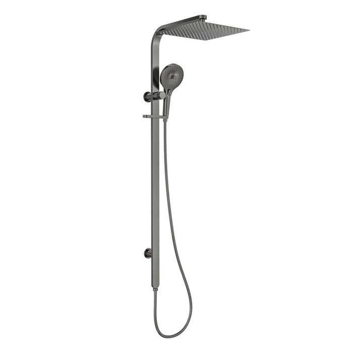 Linsol Oceanjet Shower Combination with 300mm Square Head - Gunmetal 