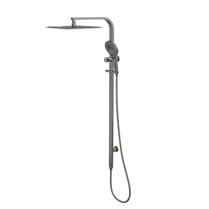 Linsol Oceanjet Shower Combination with 300mm Square Head - Gunmetal 