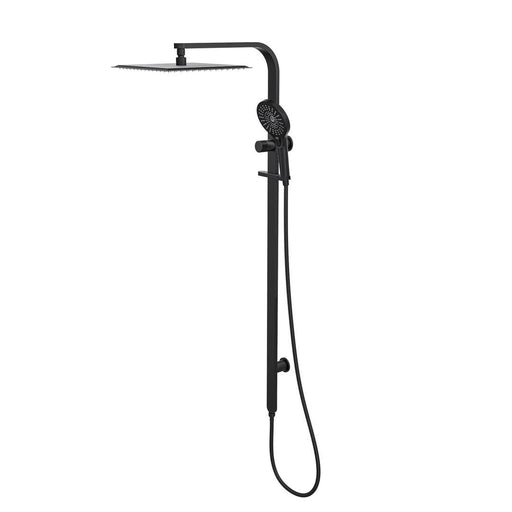 Linsol Oceanjet Shower Combination with 300mm Square Head - Matte Black 
