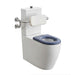 Linsol Opale Rimless Back to Wall Care Toilet Suite with Backrest - Gloss White 