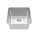 Linsol Quadra 440mm Single Bowl Sink - Brushed Stainless 