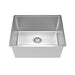 Linsol Quadra 540mm Single Bowl Sink - Brushed Stainless 