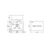 Linsol Quadra 635mm Single Bowl Sink with Tap Landing - Brushed Stainless 