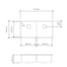 Linsol Quadra 870mm Double Bowl Sink - Brushed Stainless 