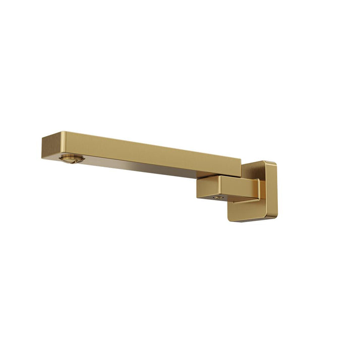 Linsol Quadra Swivel Wall Bath Spout - Brushed Brass 