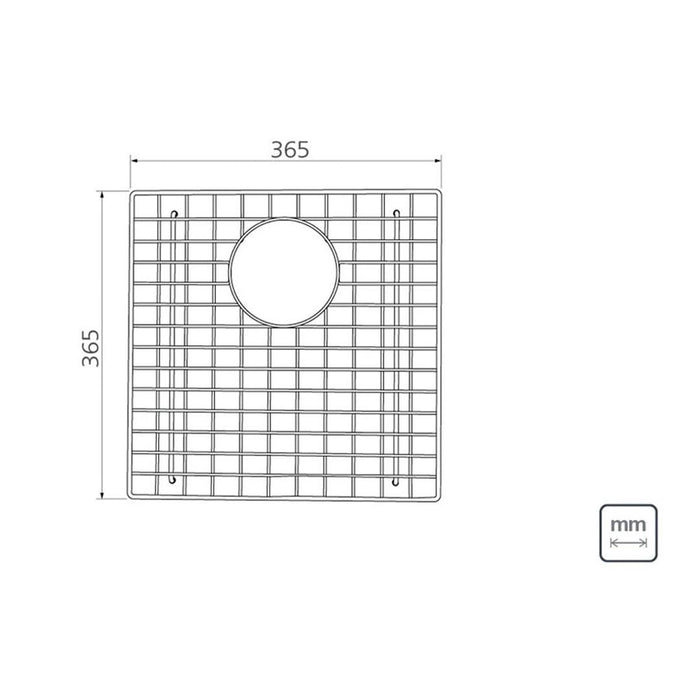 Linsol Quadrum Wire Bottom Grid 