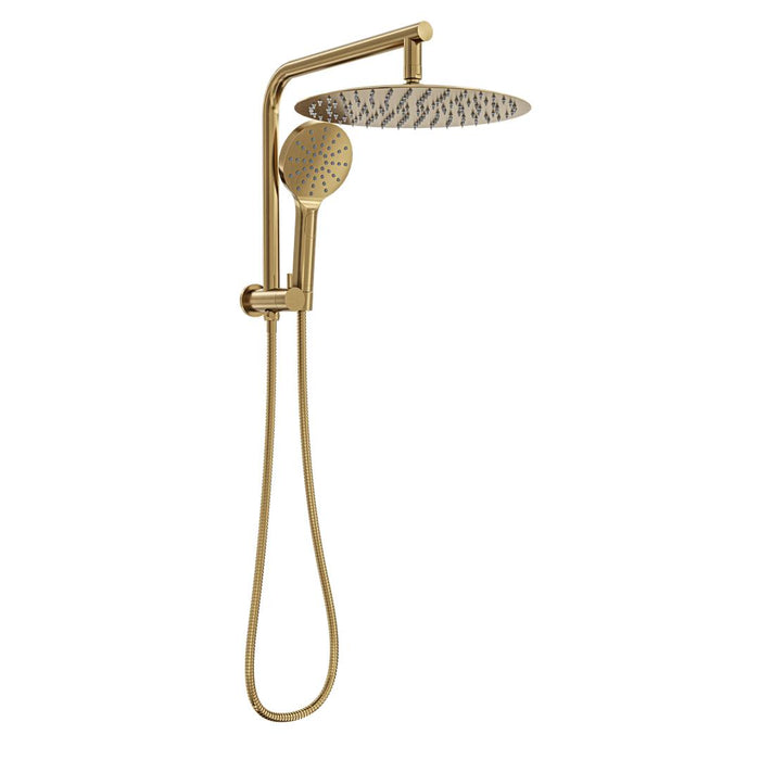 Linsol Souljet Short Shower Combination with 300mm Head - Brushed Brass 