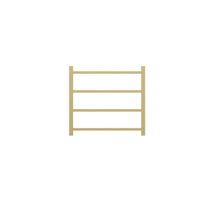 Linsol Spirit 4 Bar Heated Towel Rail - Brushed Brass 
