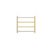 Linsol Spirit 4 Bar Heated Towel Rail - Brushed Brass 