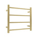Linsol Spirit 4 Bar Heated Towel Rail - Brushed Brass 