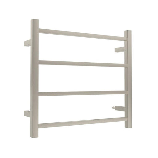 Linsol Spirit 4 Bar Heated Towel Rail - Brushed Nickel 