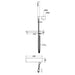 Linsol Tara Bath Spout with Divertor and Hand Shower - Brushed Nickel 
