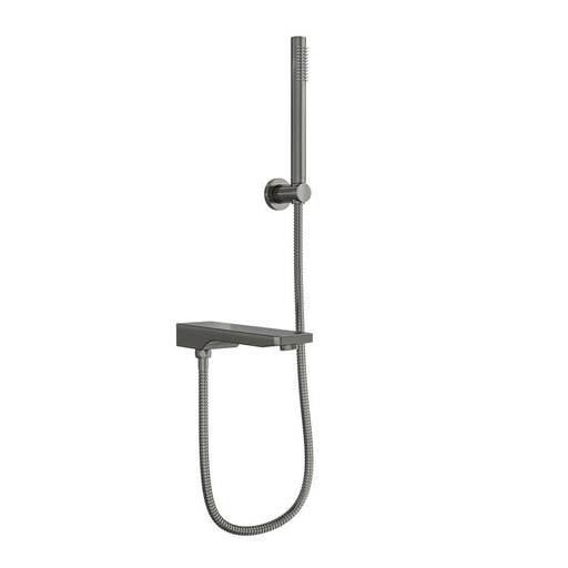 Linsol Tara Bath Spout with Divertor and Hand Shower - Gunmetal 