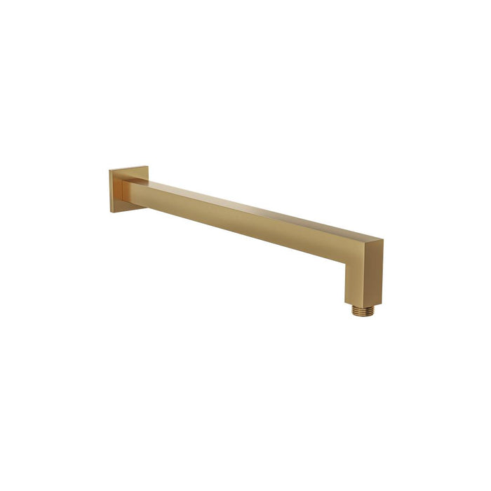 Linsol Tiana 400mm Square Wall Arm - Brushed Brass 
