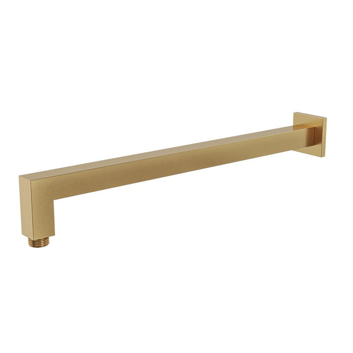 Linsol Tiana 400mm Square Wall Arm - Brushed Brass 