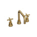 Linsol Tre Cross Handle Basin Set - Brushed Brass 