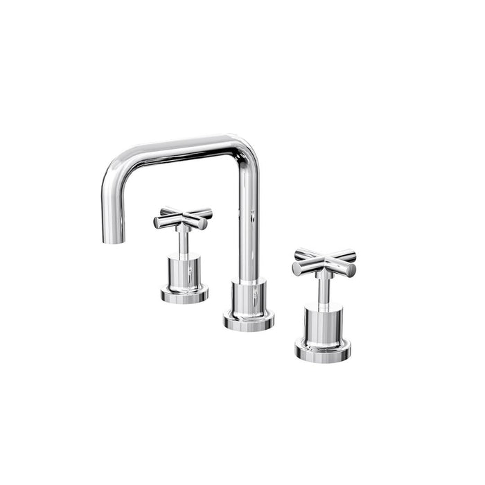 Linsol Tre Cross Handle Basin Set - Chrome 