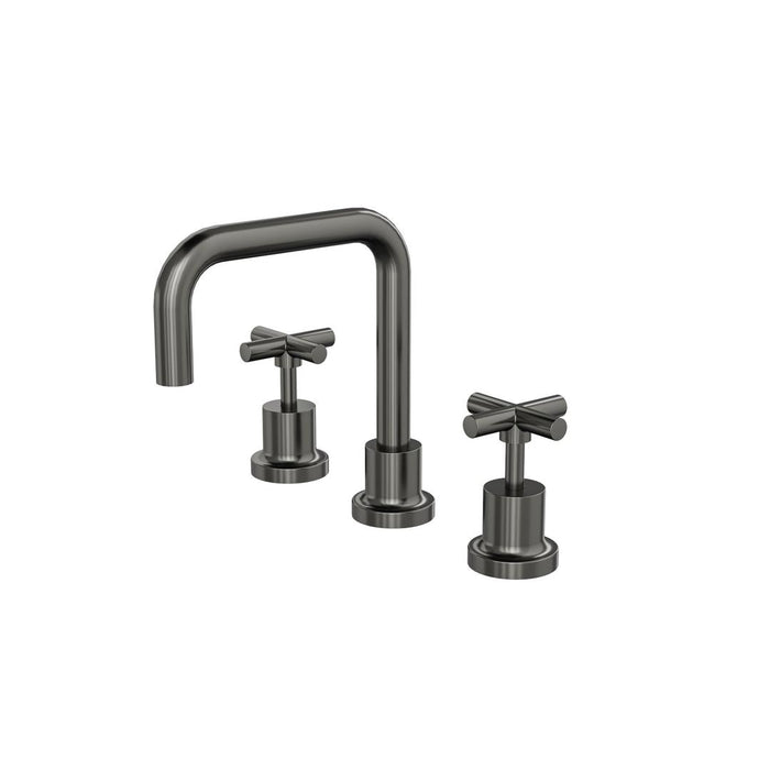 Linsol Tre Cross Handle Basin Set - Gunmetal 